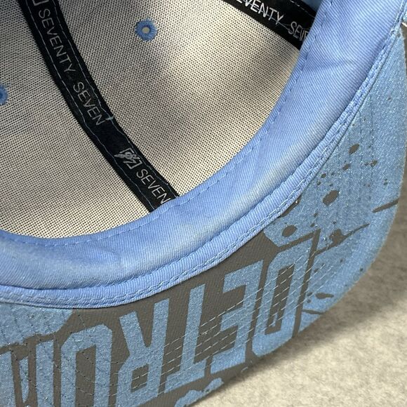 Detroit Hat Snapback Blue Gray Seventy Seven Collectors Edition Croc Bill Lions - Picture 13 of 14